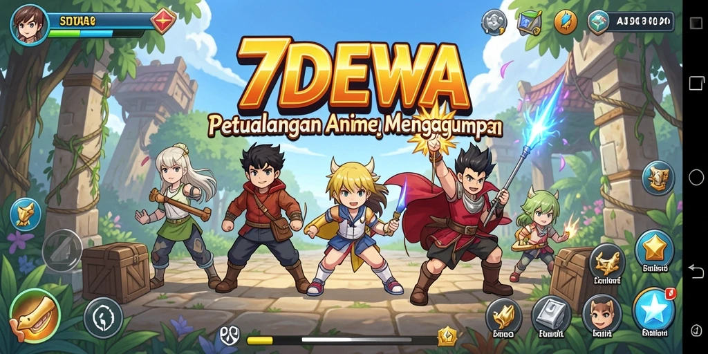 Tampilan menarik dari <strong>7DEWA</strong> saat pemain bertarung melawan musuh.