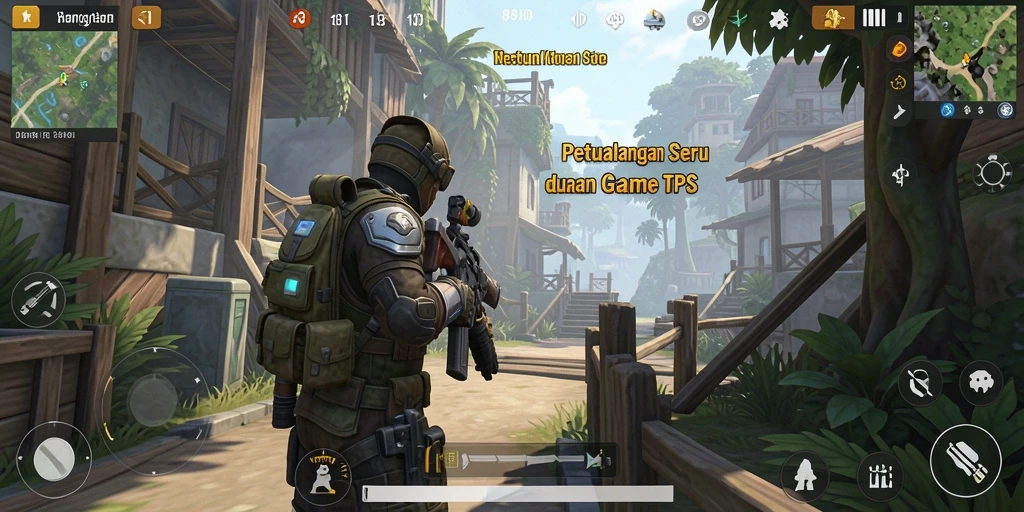 Screenshot 88ID menampilkan aksi seru dalam permainan TPS.