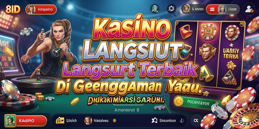 Tampilan gameplay 8ID menampilkan dealer langsung dan meja permainan yang menarik.