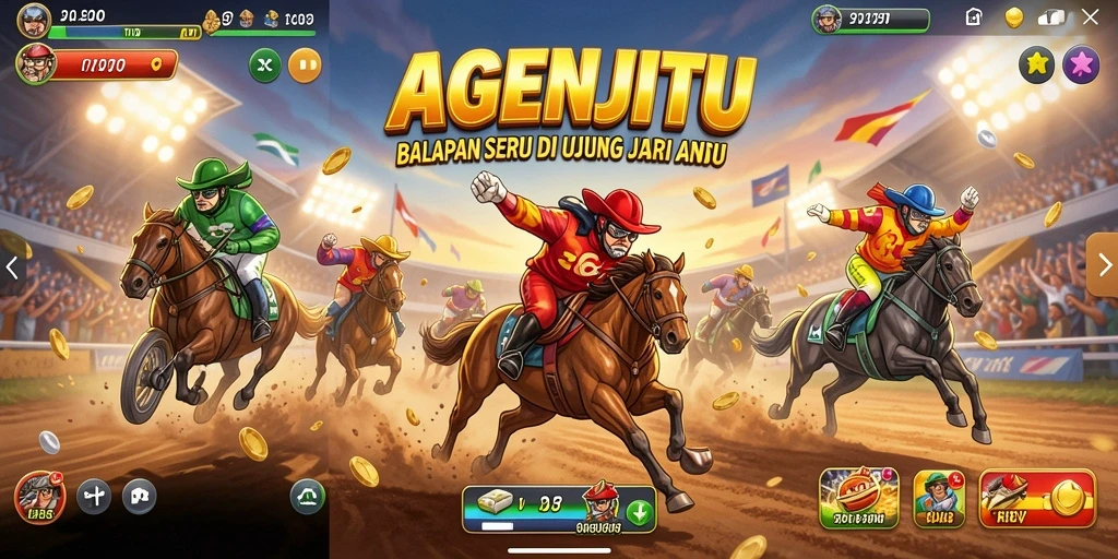 Gameplay seru balapan di AGENJITU