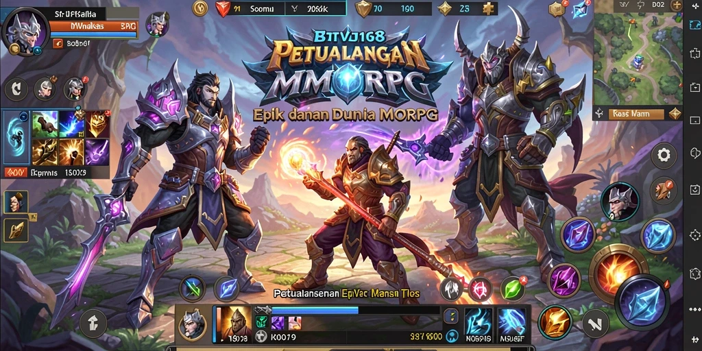 Tampilan menakjubkan BTV168 saat beraksi dalam pertempuran MMORPG.