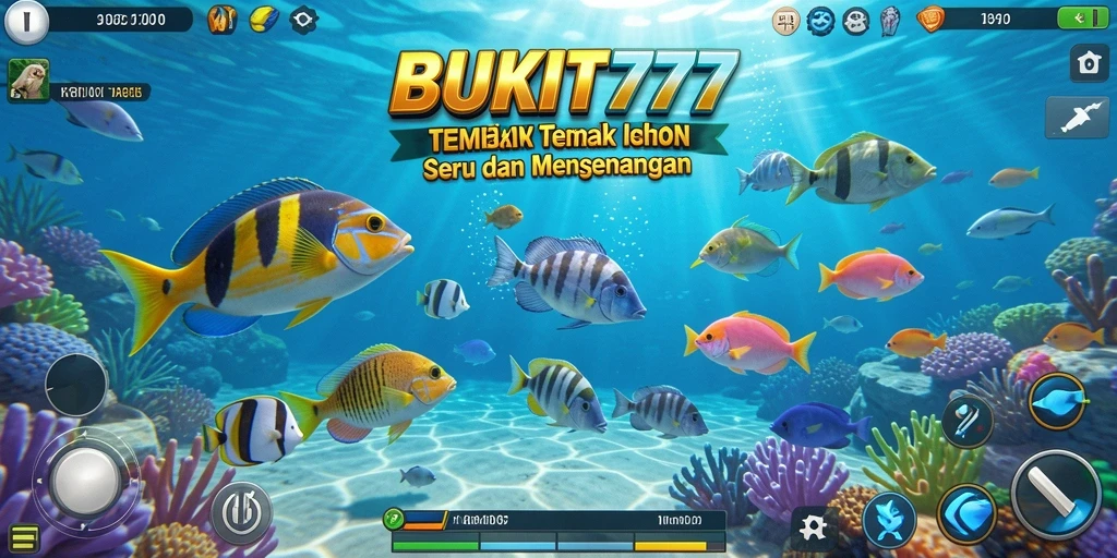 Tampilan gameplay BUKIT777 yang menegangkan saat menembak ikan.