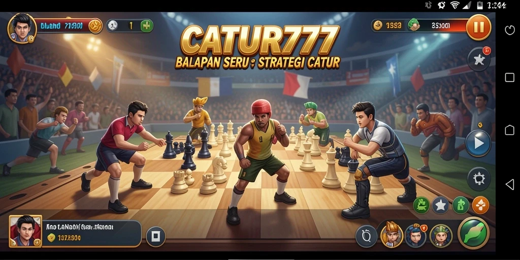 Gameplay seru di CATUR777 dengan kombinasi balapan dan strategi.