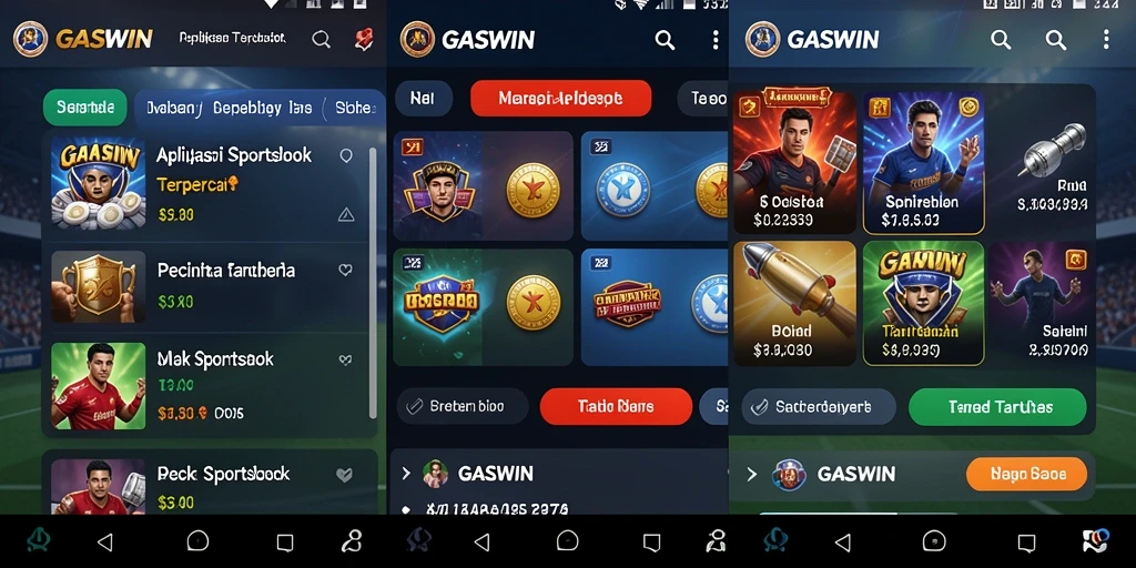 Screenshot GASWIN menampilkan antarmuka taruhan olahraga yang menarik.