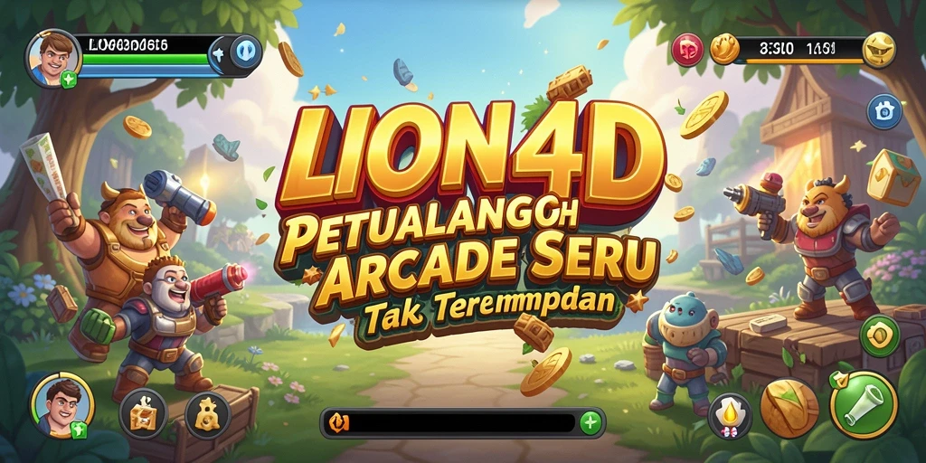 Tampilan gameplay menarik LION4D dengan aksi seru.
