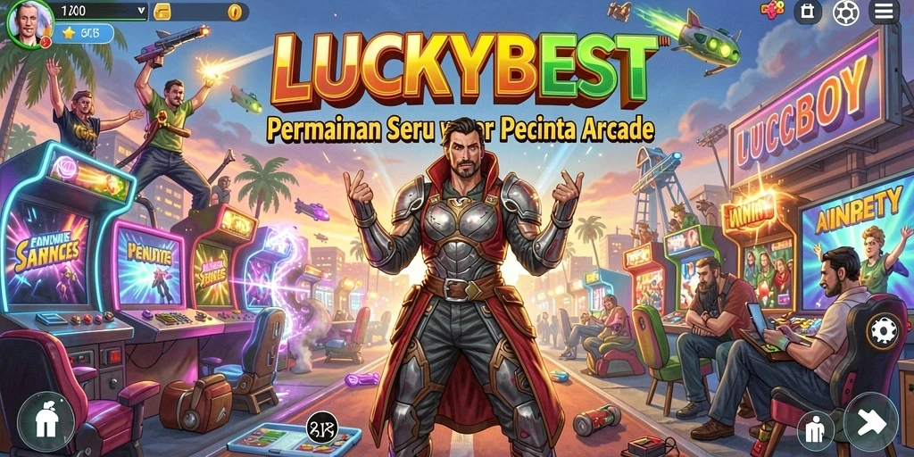 Tampilan gameplay LUCKYBEST dengan grafis menarik dan tantangan seru.