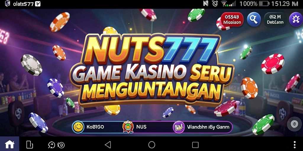 Tangkapan layar gameplay NUTS777 yang menampilkan keseruan permainan Kasino.
