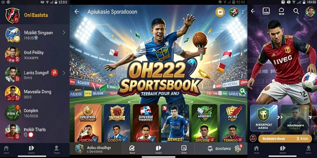 Tampilan utama gameplay Sportsbook dengan berbagai opsi taruhan.