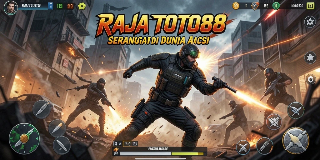 Screenshot RAJATOTO88 menampilkan aksi pertempuran epik yang mendebarkan.
