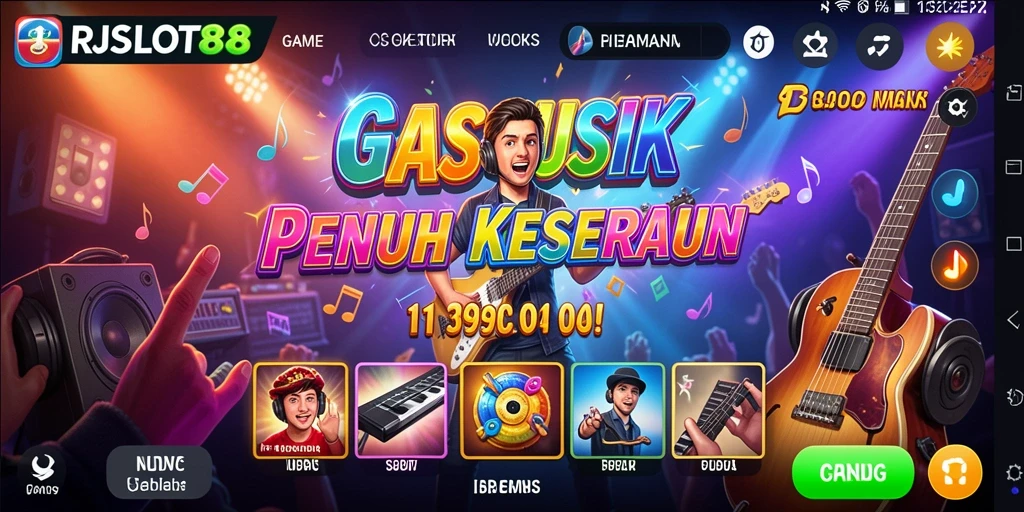 Tampilan gameplay RJSLOT88 yang menarik dan penuh warna.
