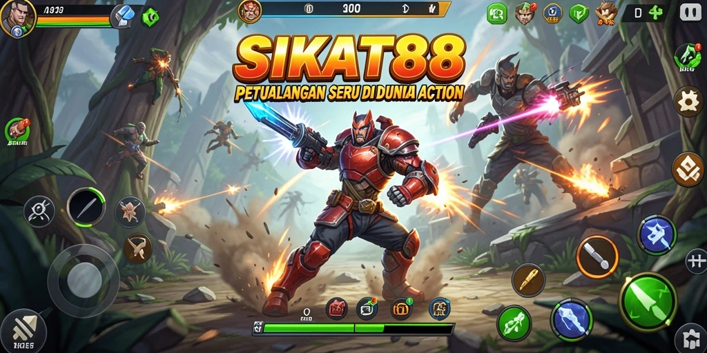 Tampilan gameplay SIKAT88 yang penuh aksi dan tantangan.