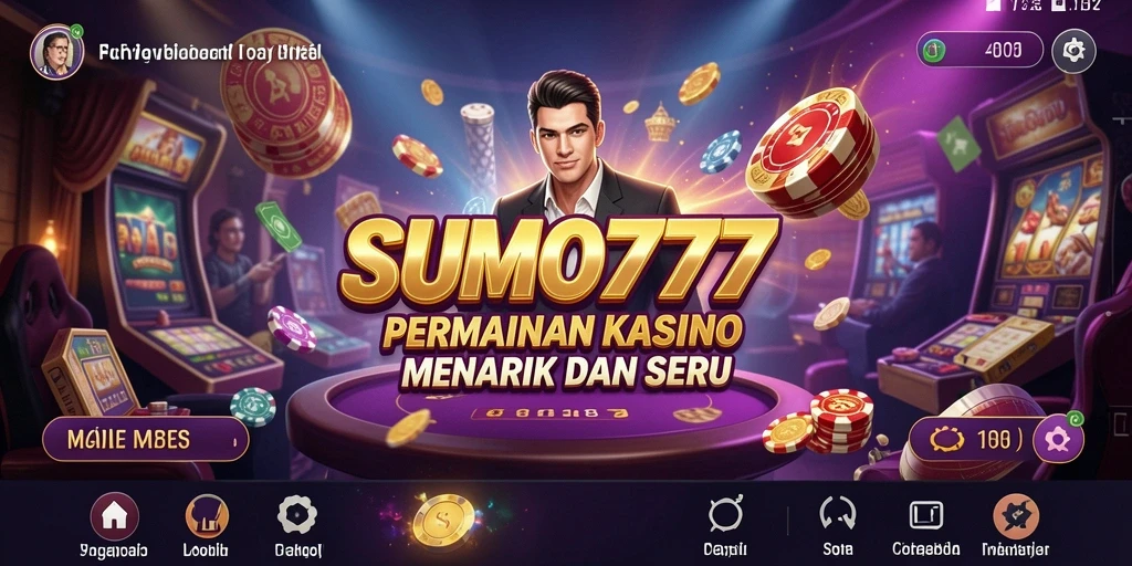 Tampilan gameplay SUMO777 dengan keseruan permainan Kasino.