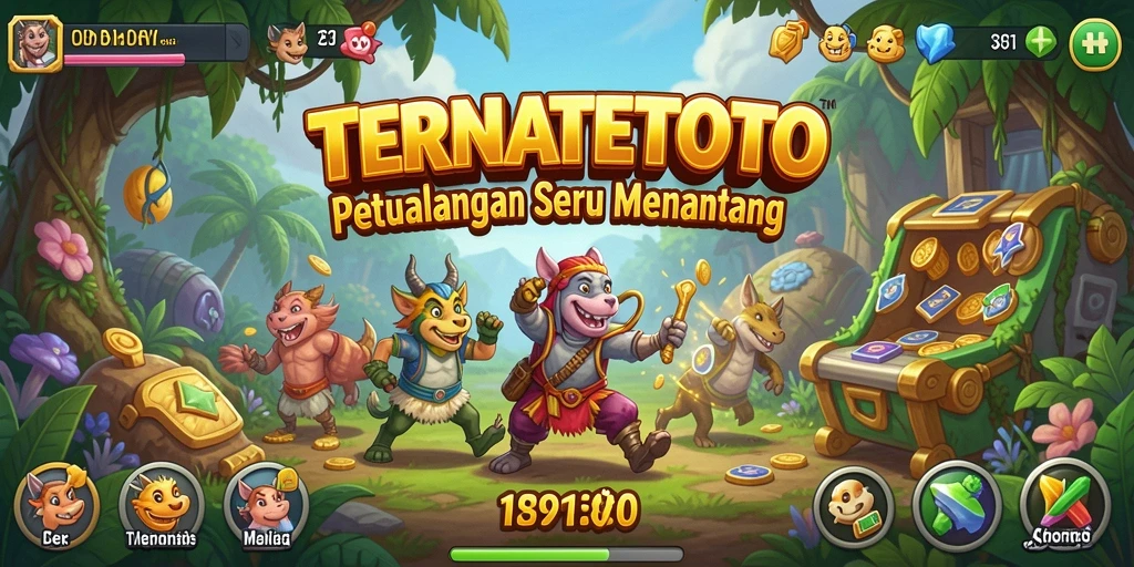 Tampilan gameplay yang mendebarkan dalam petualangan TERNATETOTO.