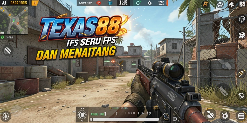 TEXAS88 menampilkan gameplay FPS yang intens dan seru.