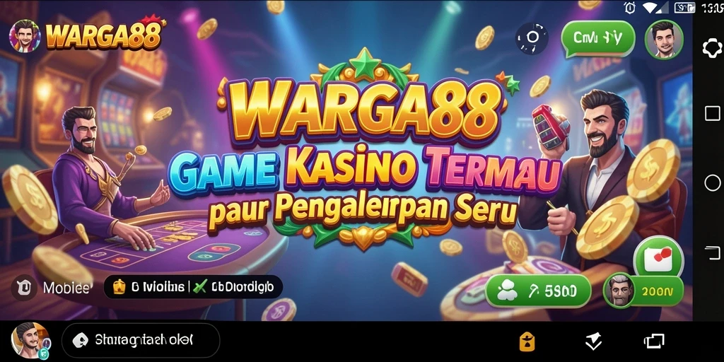 Tampilan utama gameplay Kasino di WARGA88 yang memukau.