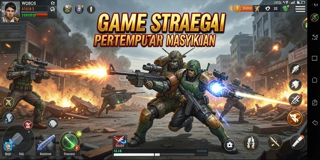 Screenshot gameplay WDBOS yang menampilkan aksi pertempuran yang intens.