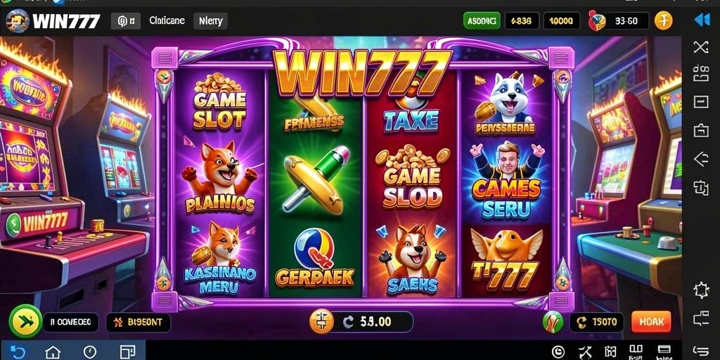 Screenshot gameplay WIN777 yang menunjukkan keseruan bermain slot.